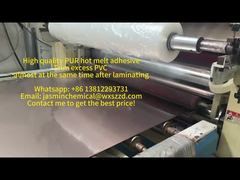 उच्च गुणवत्ता वाले पीयूआर हॉट मेल्ट लैमिनेटिंग के बाद लगभग एक ही समय में अतिरिक्त पीवीसी को ट्रिम करते हैं